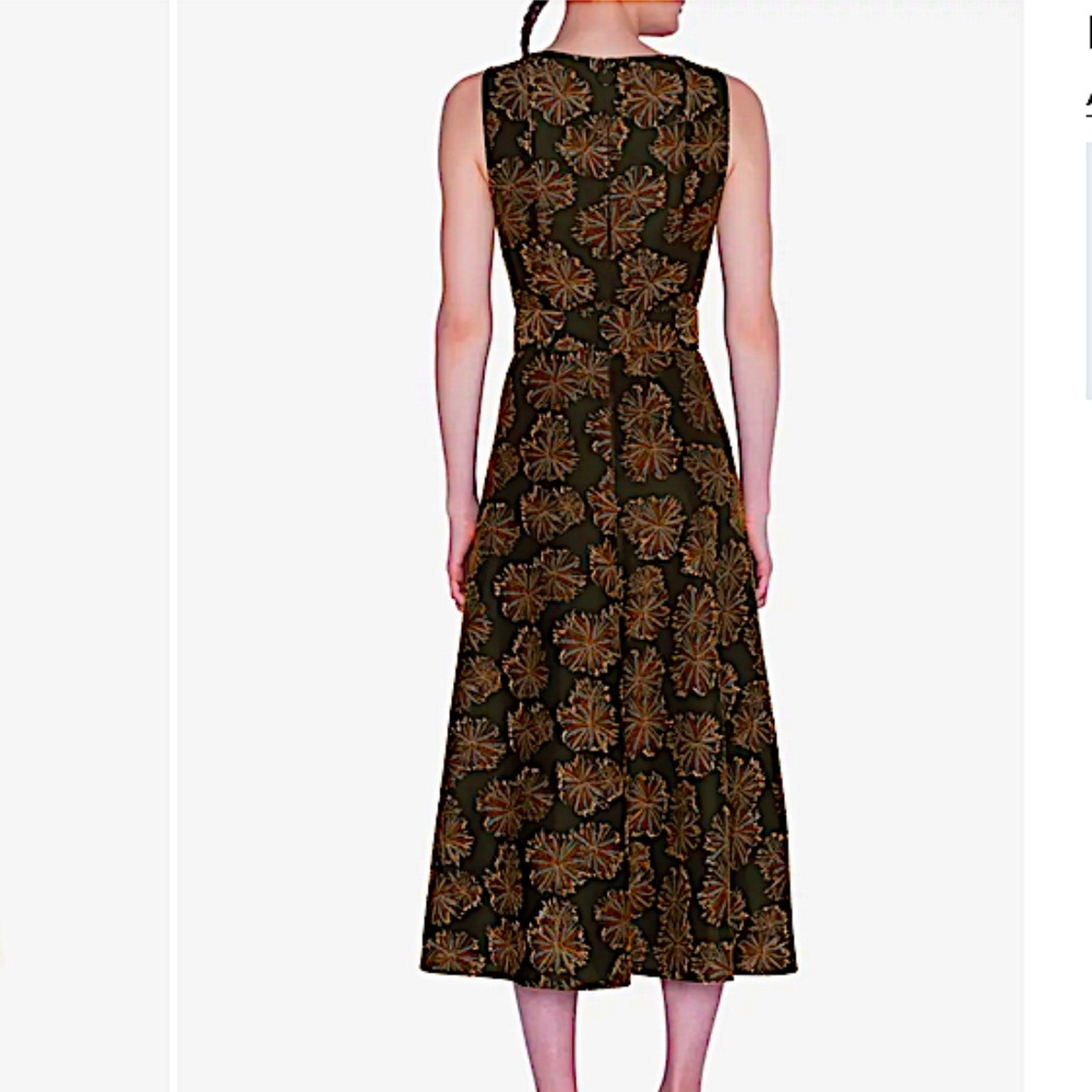 Desert Flower Jacquard Midi Dress Akris punto - Picture 10 of 16